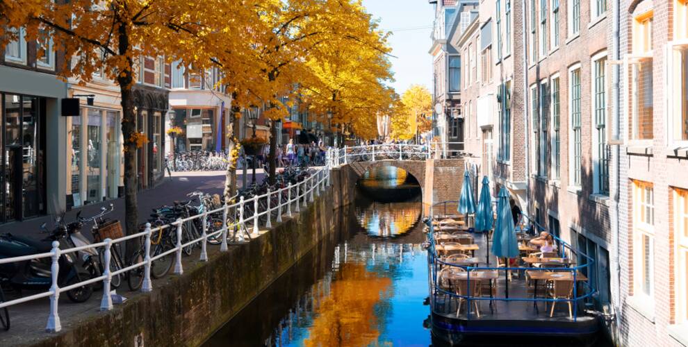 Herbst in Delft, Holland