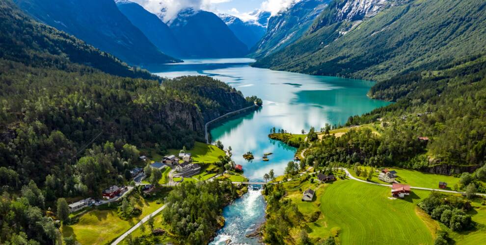 Schöne Naturlandschaft Norwegen